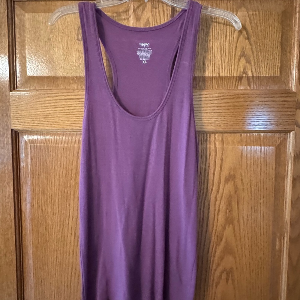 Mossimo Supply Co. Plum Scoop Neck Tank Top